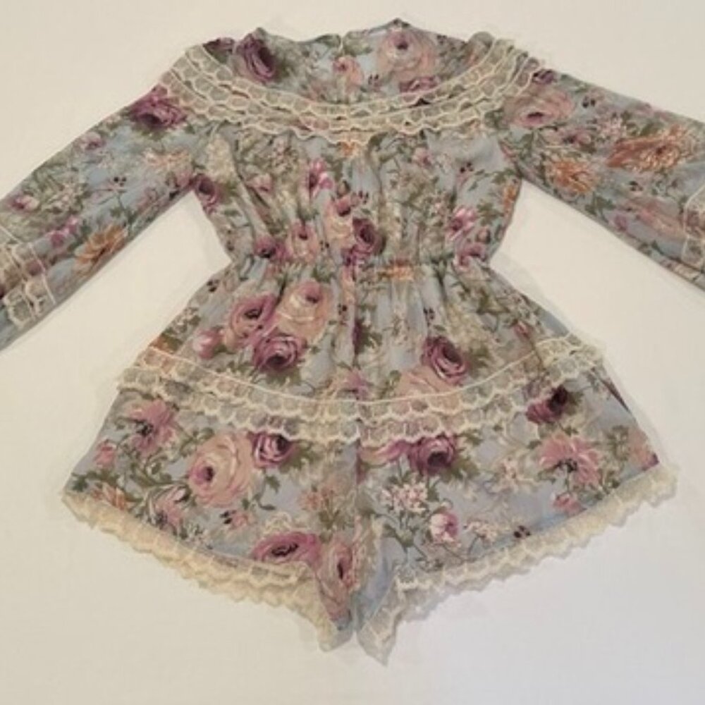 Elliatt Floral Long Sleeve Romper/Playsuit Sz M - Picture 2 of 14